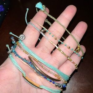 9 New never worn pura vida bracelets sold as a bundle.